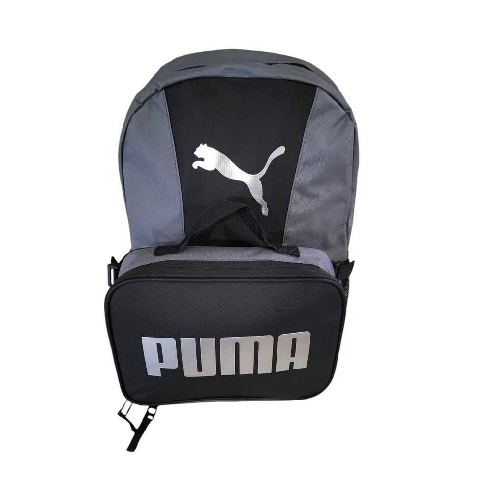 PUMA Backpack & Lunch Kit Combo Medium Grey One Size School Travel